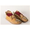 Image 1 : Southern Plains Beaded Man's Moccasins, 10" long