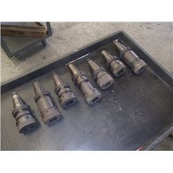 CAT45 TG150 Collet Chucks, 7 Total
