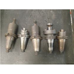 CAT45 Shell End Mill Holders, 5 Total
