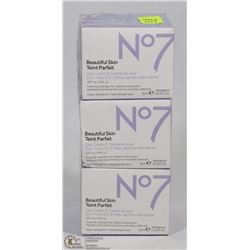LOT OF 3 N°7 BEAUTIFUL SKIN DAYCREAM SPF 15