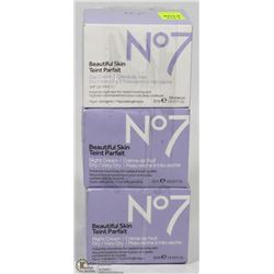 LOT OF 3 N°7 BEAUTIFUL SKIN DAYCREAM SPF 15