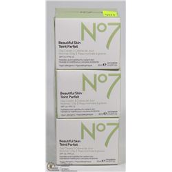 LOT OF 3 N°7 BEAUTIFUL SKIN DAYCREAM SPF 15