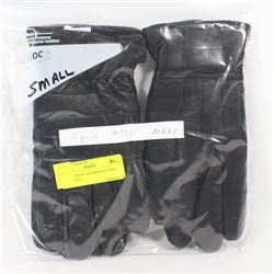 2 PACK MENS LEATHER GLOVES SIZE SMALL