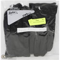 2 PACK MENS LEATHER GLOVERS SMALL.