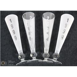 SET OF 4 MILLENNIUM COLLECTION PILSNER GLASSES