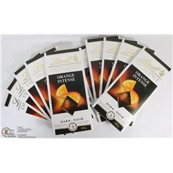 10 LINDT EXCELLENCE ORANGE INTENSE DARK CHOCOLATE