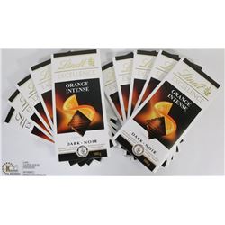 10 LINDT EXCELLENCE ORANGE INTENSE DARK CHOCOLATE