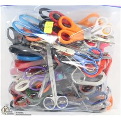 LARGE BAG OF ASSORTED SCISSORS