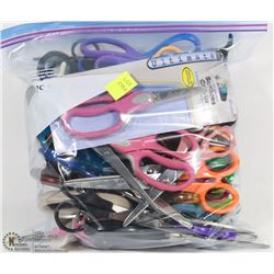 LARGE BAG OF ASSORTED SCISSORS