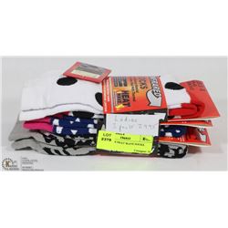 3PK LADIES HEAT WAVE SOCKS.