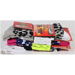 3PK LADIES HEAT WAVE SOCKS.