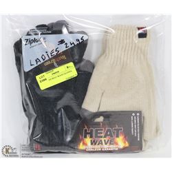 2PK LADIES HEAT WAVE GLOVES.
