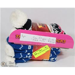 2PK LADIES COZY THERMAL SOCKS.