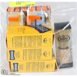BAG WITH ASSORTED NEW MENS FACE CARE INCL