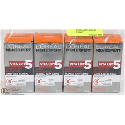 LOT OF 4 LOREAL MEN EXPERT VITALIFT5 DAILY