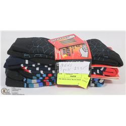 3PK MENS HEAT WAVE SOCKS.