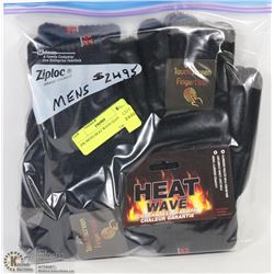 2PK MENS HEAT WAVE GLOVES.