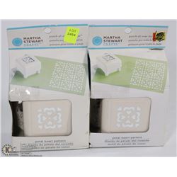 LOT OF 2 MARTHA STEWART CRAFT PUNCH, HEART SHAPE