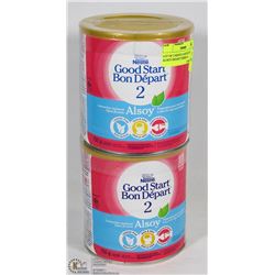 LOT OF 2 NESTLE GOODSTART 2 ALSOY INFANT FORMULA.