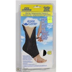 ANKLE GENIE ZIPPERED ANKLE SUPPORT, ONE SIZE FITS