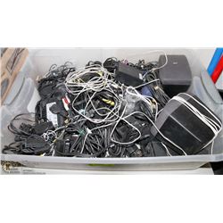 BOX OF VOLTAGE/ELECTRICAL  ADAPTORS