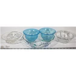 SET DECORATIVE SERVING DISHES