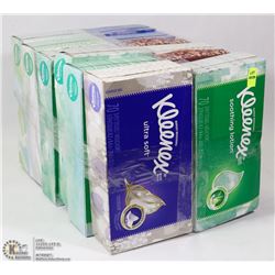 12 BOXES OF KLEENEX TISSUES,