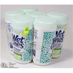 LOT OF 6 WET ONES  FOR SENSITIVE SKIN,  40 SHEETS