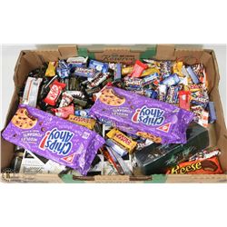 FLAT OF ASSORTED TREAT SIZE CHOCOLATES, CHIPS AHOY