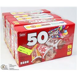 5 BOXES OF 50PC TREAT SIZE CHOCOLATE BARS