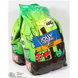 LOT OF 2 BAGS (990G) OF JOLLY RANCHER LOLLIPOPS