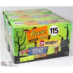 LOT OF 3-115 PACKS OF SNACKSIZE CANDY