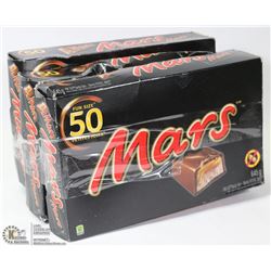 3 PACKS OF 50 SNACK SIZE MARS BARS