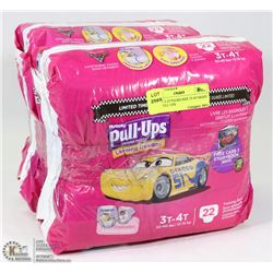 LOT OF 2-22 PACKS SIZE 3T-4T NIGHT TIME PULL UPS