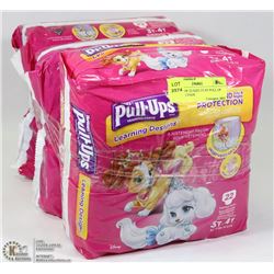 3 PACKS OF 22-SIZE 3T-4T PULL UP TRAINING PADS