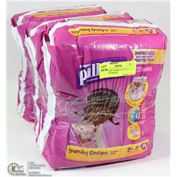 3 PACKS OF 25-SIZE 2T-3T PULL UPS TRAINING PANTS