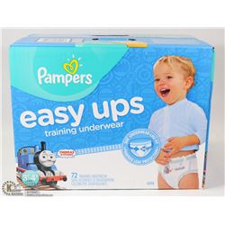 BOX OF PAMPERS 3T-4T THOMAS THE TRAIN EASY UPS
