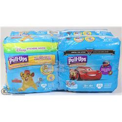 LOT OF 4 HUGGIES PULL UPS 3T-4T  DISNEY'S CARS AND