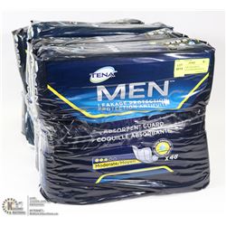 4 PACKS OF 48 TENA MENS ABSORBENT GUARD MODERATE