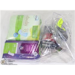 BAG WITH TENA INTIMATES ULTRA THIN PADS, POISE