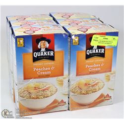 LOT OF 6 QUAKER PEACHES & CREAM INSTANT OATMEAL