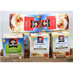 LOT OF 8 QUAKER INSTANT BREAKFAST BOXES.