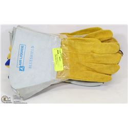 BUNDLE OF 5 GAUNTLET STYLE LEATHER WELDING WORK