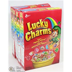 4 BOXES OF LUCKY CHARMS CEREAL 330GRAMS EACH