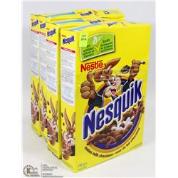 3 330G BOXES OF NESQUIK CEREAL