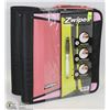 Image 1 : LOT OF 2 ZWIPES PINK 1 1/2" BINDERS