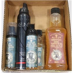 BAILIFF SEIZURE: LOT OF USED/UNUSED REUZEL MENS