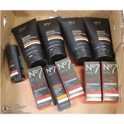 FLAT OF 10 BRAND NO.7 MEN SERUMS AND FACE
