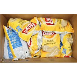 BOX OF 13 FULL SIZE LAYS CLASSIC  CHIPS