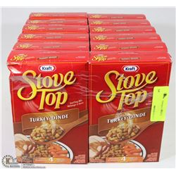 LOT OF 12 BOXES OF STOVETOP TURKEY STUFFING MIX